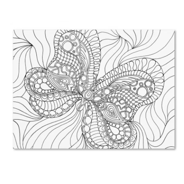 Kathy G. Ahrens 'Mixed Coloring Book 57' Canvas Art, 35x47, Trademark Fine Art, Mfr#: ALI3482-C3547GG